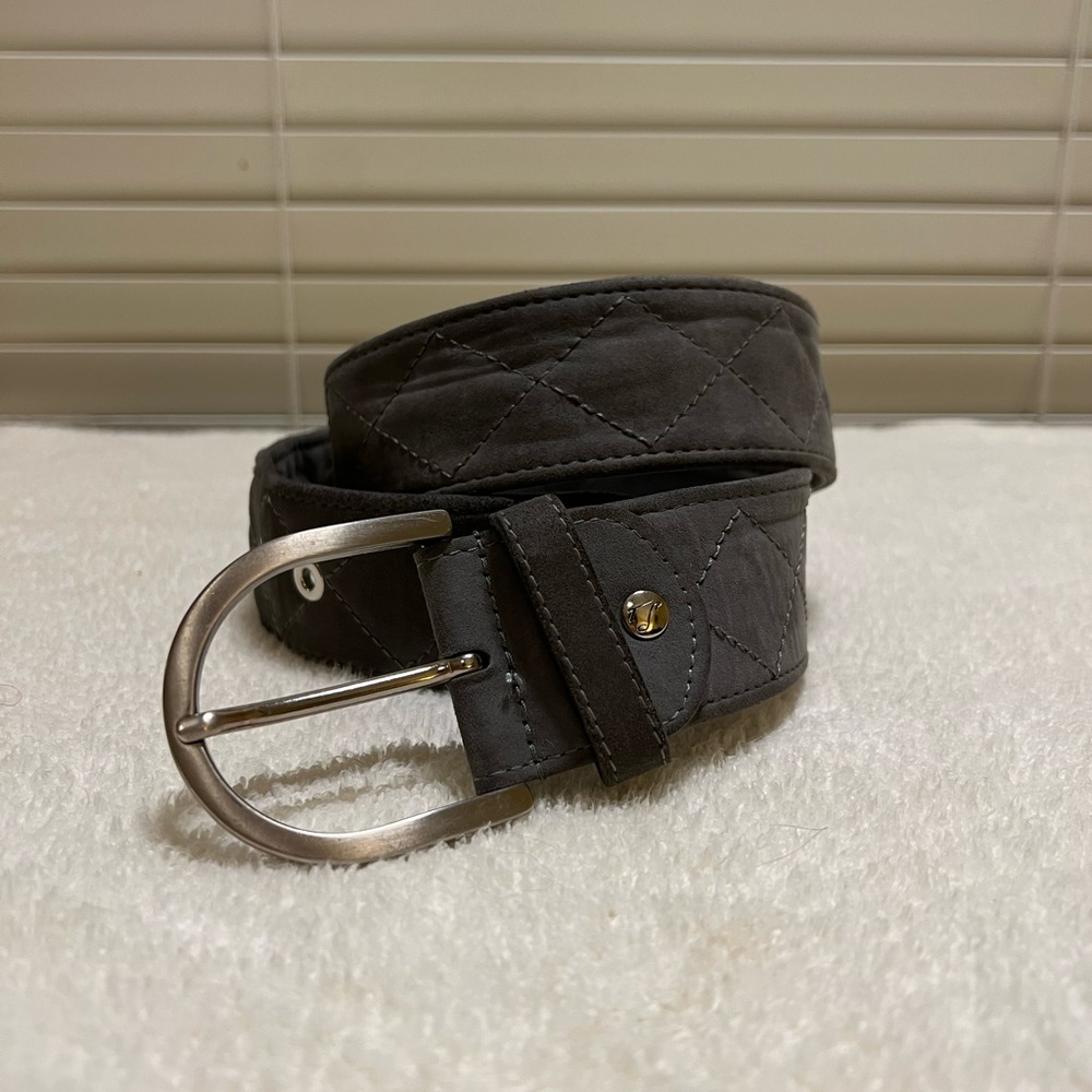 Tailored Sportsman Gray Velvet Belt